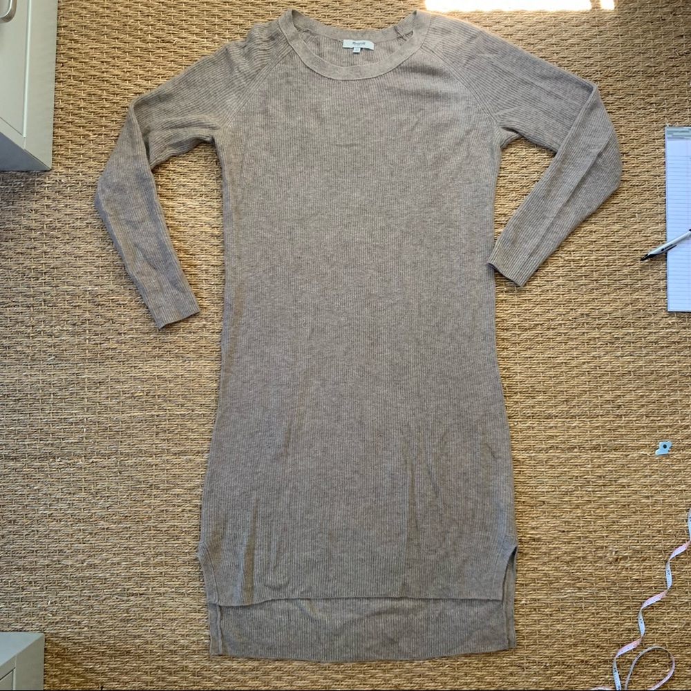 Madewell sweater dress, oatmeal, XS